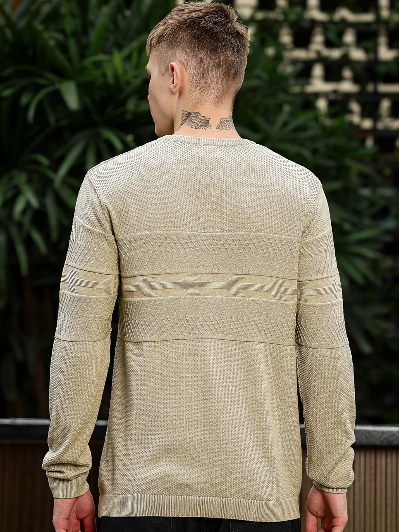 Maniac  Maniac Mens Printed M Round Neck Raglan Half Sleeve Brown and White Cotton Tshirt for Men | Best Price UAE